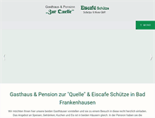 Tablet Screenshot of pension-zur-quelle.de